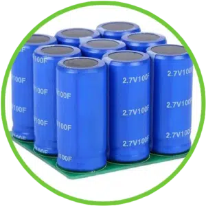 Solid state battery capacitance
